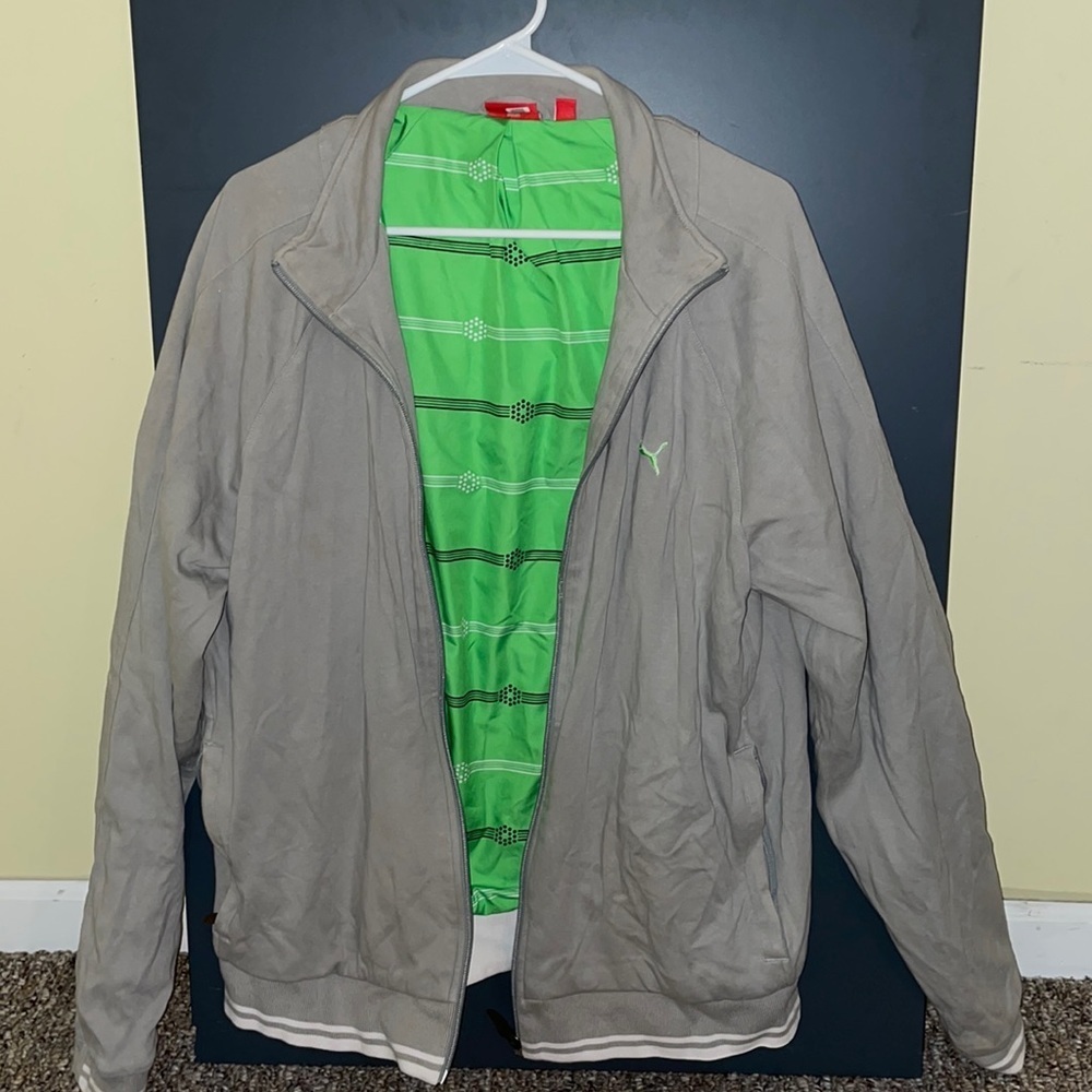 Mens Puma Zip Up Sweater